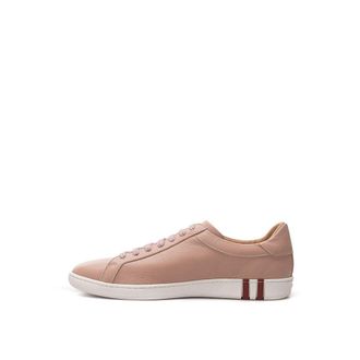 Bally Womens Pink Leather Low Top Sneakers