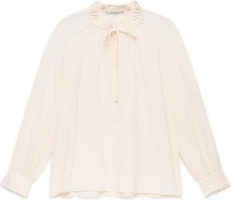 Maliparmi Fluid Crepe Shirt - Dames - Blouses - Beige - S - Overhemden