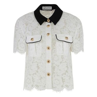 Self Portrait Mujer, Blusas y Camisas, Blanco, Talla: S