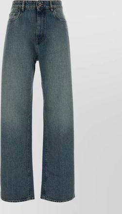 Miu Miu denim regular-fit wide-leg trousers