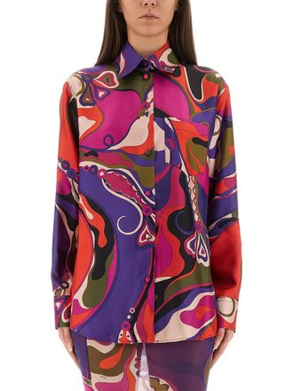 Emilio Pucci Orchid Print Shirt-Donna