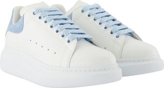 Alexander McQueen Womens Oversized Leather Sneaker White Calfskin