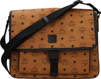 MCM Borse a Tracolla Uomo Pelle Beige/Cognac