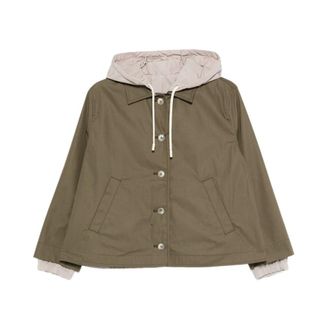 Herno Light Jackets, female, Green, Size: M Dean Reversible Jacket