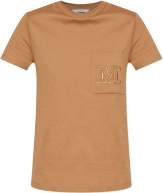 Max Mara Papaia T-shirt - Dames - T-shirts - Oranje - M - Katoen - Tops