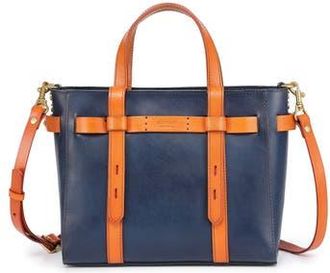 OLD TREND Westland Leather Mini Tote in Navy at Nordstrom Rack