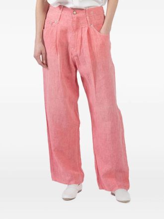 R13 Pantaloni pliss&eacute; - Rosa