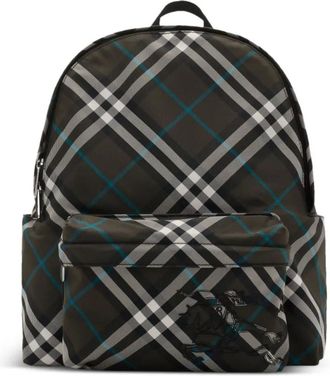 Burberry Kleine geruite rugzak - Bruin