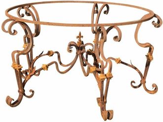 Biscottini International Base De Mesa De Hierro