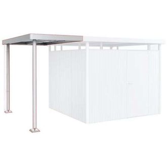 BIOHORT Tettoia Laterale S Casetta Porta attrezzi HighLine H4 grigio quarzo