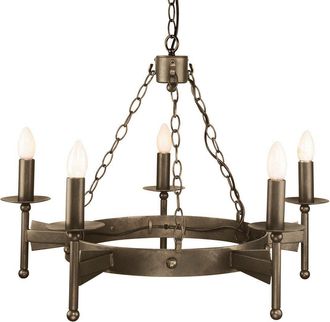 Netlighting Cromwell 5 Light Chandelier Old Bronze Finish E14