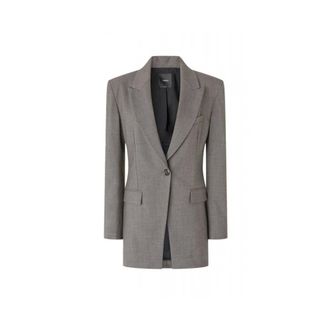 Pinko Pinko, Dames, Jassen, Grijs, Maat: L