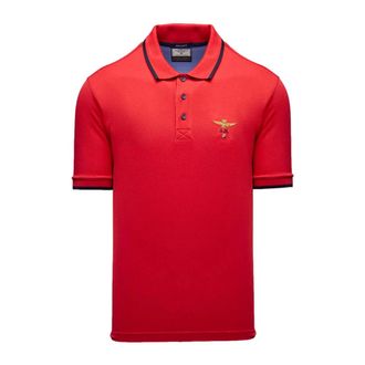 Aeronautica Piqu&eacute; Katoenen Polo 261Po 1308Up 00082 - Heren - Polos - Rood - XL - Katoen - Tops