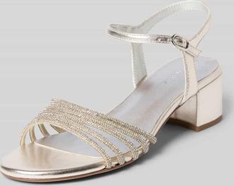 Tamaris Tamaris Sandaletten mit Strasssteinbesatz in Silber, Gr&ouml;&szlig;e 36