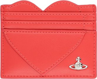 Vivienne Westwood Red Heart-Shaped Polyester Wallet