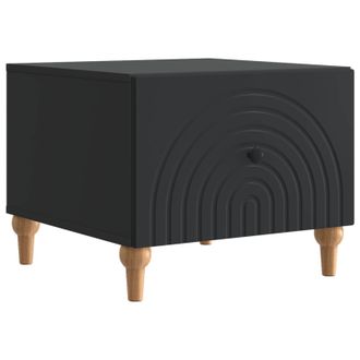 vidaXL Mesa De Caf&eacute; Negro 49 X 50 X 40 Cm Madera De Ingenier&iacute;a Vidaxl