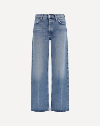 A Gold E Wide-leg creased Jeans Female 26