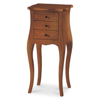 Milani Home Judd - Mobile Portatelefono In Legno Massello Cm 34 X 31 X 72 H