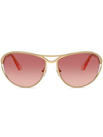 Swarovski Occhiali da sole tondi - Oro