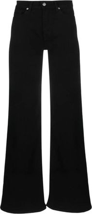 7 For All Mankind Wijde Jeans - Denim Blue - Dames - Loose Fit Jeans - Zwart - W30 - Denim - Jeans