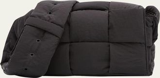 Bottega Veneta Mens Padded Tech Cassette Nylon Crossbody Bag