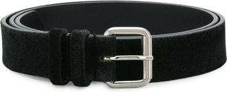 Dondup Buckle Belt - Heren - Riemen - Zwart - 105 CM - Su&egrave;de - Accessoires
