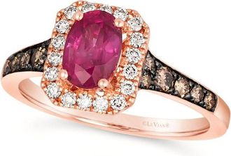 Le Vian Ladies Balance Rings set in 14K Strawberry Gold