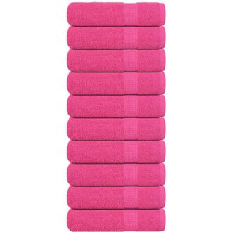 vidaXL Toallas De Mano 10 Piezas Rosa 50x100 Cm 360 G/m&sup2; 100% Algod&oacute;n Vidaxl
