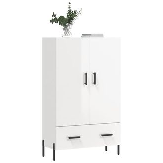 Berkfield Home Highboard High Gloss White 69.5x31x115 cm Engineered Wood