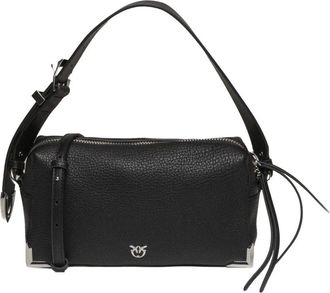Pinko Pinko - Bauletto Big - Dames - Tassen - Zwart - Maat: ONE Size Zijde