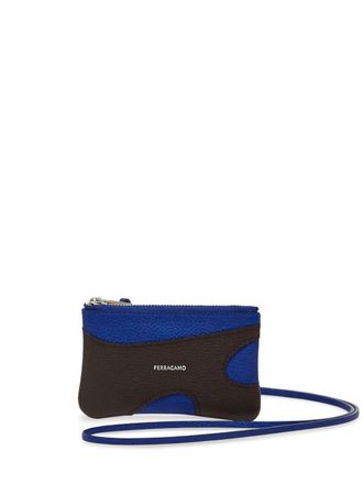 Ferragamo Portacarte con cut-out - Marrone