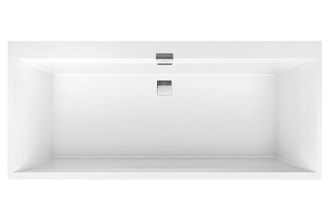 Villeroy & Boch Villeroy&boch - Squaro Ba&ntilde;era Rectangular 180x80 Cm M&aacute;rmol Fundido, Blanco (ubq180sqe2dv-01)
