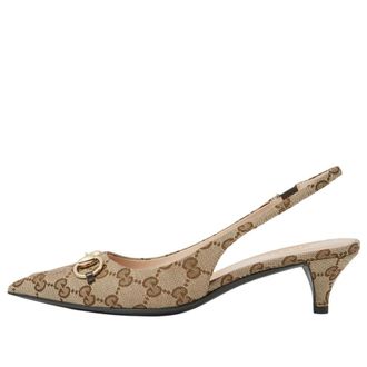 Gucci (WMNS) Gucci Pointed Toe Stiletto Light Beige Patent Leather 782832-BNC80-6702
