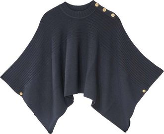 Karl Lagerfeld Rib Knit Poncho