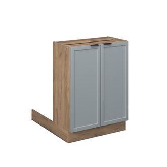 Vicco Isla De Cocina Fame-line, Azul Claro-gris, 60 Cm Sin Encimera