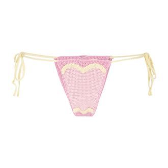 GCDS Crochet Brief - Dames - Bikinis - Roze - XL - Katoen - Badmode