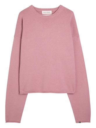 Extreme Cashmere Be classic comfy crew-neck sweater - Rosa