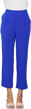 Skies Are Blue Clothing Straight Fit High-Rise Trouser In Blue