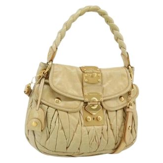 Miu Miu Pre-owned Handbags, female, Yellow, Size: ONE SIZE Pre-owned Hand Bag