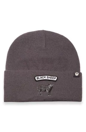 Goorin Brothers Soft Rock Black Sheep Merino Wool Blend Beanie in Charcoal at Nordstrom