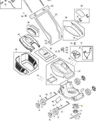 STIGA Sports Motor El&eacute;ctrico E 300 Li 20 Original Stiga - 118811092/0