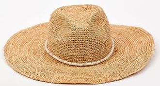 Hat Attack Raffia Crochet Continental in Natural/neutral Bead at Nordstrom