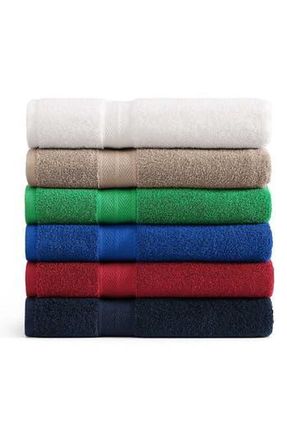 Tommy Hilfiger Modern American Terry 6-Piece Towel Set in Medium /Dark Red at Nordstrom Rack