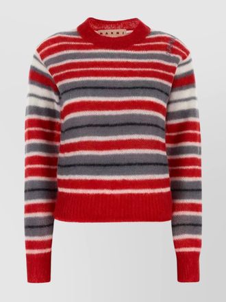 Marni embroidered mohair blend jumper