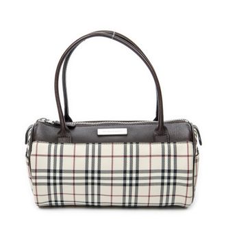 Burberry Pre-owned Womens Small Bowling Bag Handbag - Beige - One Size