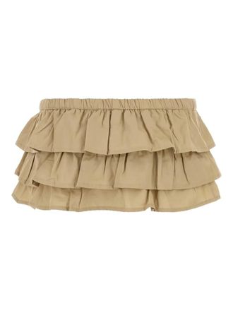 Gimaguas Jardin ruffled skorts - women - Cotton - M - Neutrals