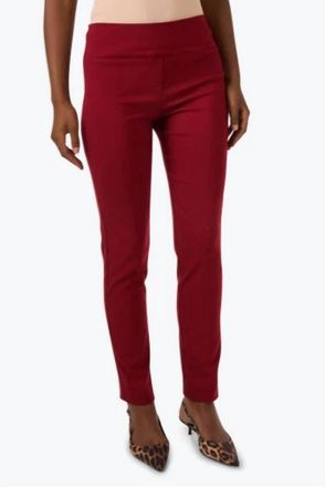 Elliott Lauren Control Stretch Ankle Pants In Sangria