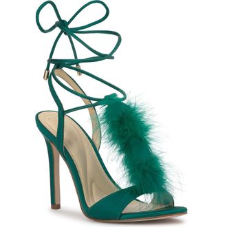 Jessica Simpson Jenzin Ankle Wrap Sandal in Mdgreen 01 at Nordstrom Rack, Size 8.5