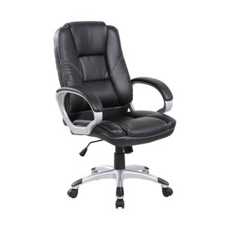 Serena Serena - Silla De Oficina Tamworth, Silla Ejecutiva Con Reposabrazos, Silla De Oficina Ergon&oacute;mica, Cm 69x63h105/116, Negro
