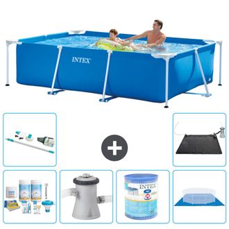 Intex Piscina Con Estructura Rectangular - 260x160x65 Cm - 7-piezas S30122